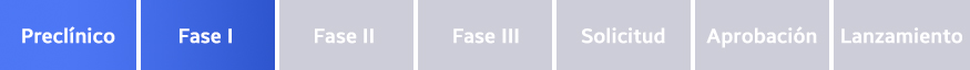 Preclínico, Fase I, Fase III, Solicitud, Aprobación, Lanzamiento
